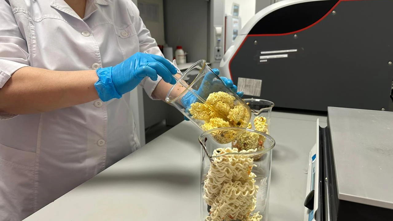 Проверка лапши быстрого приготовления на тяжёлые металлы 