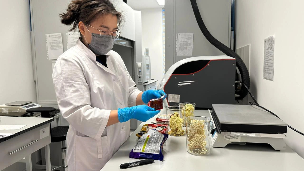 Проверка лапши быстрого приготовления на тяжёлые металлы 