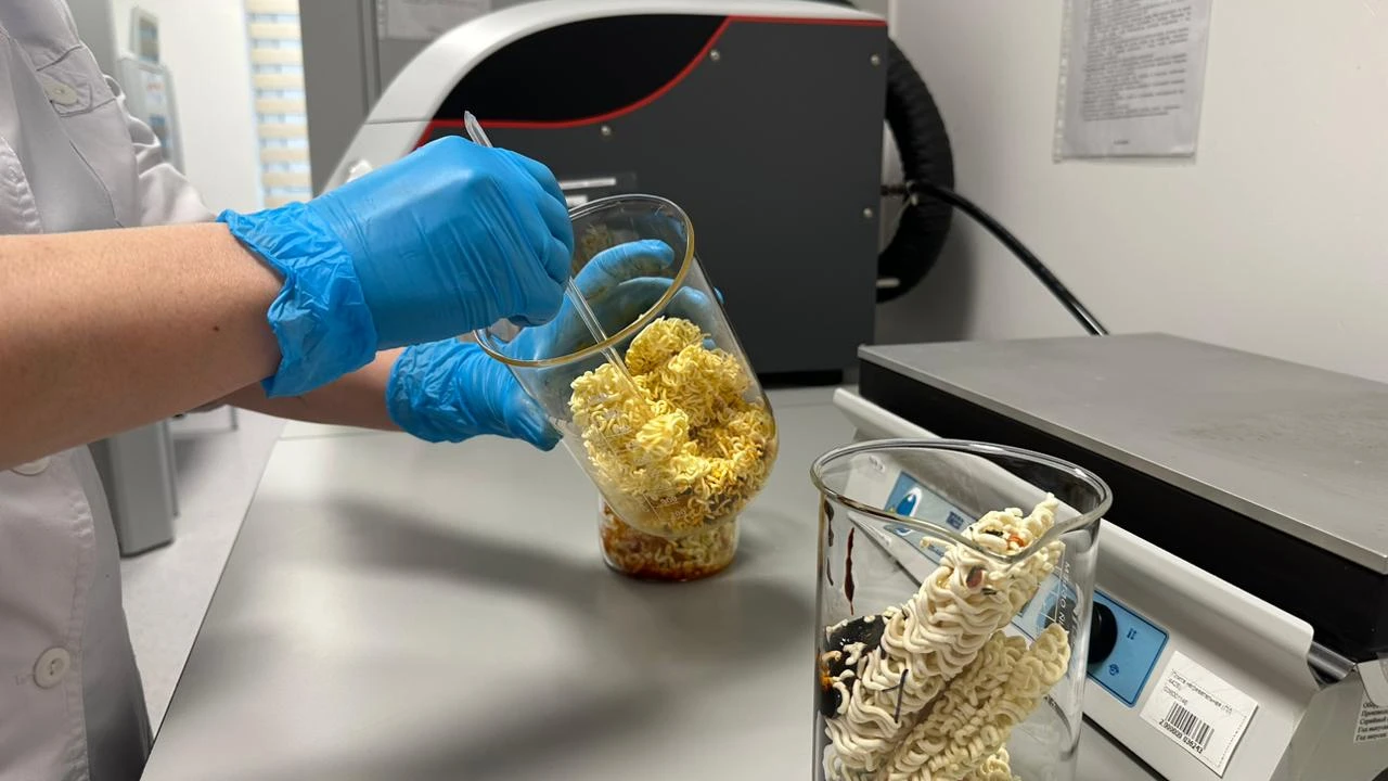 Проверка лапши быстрого приготовления на тяжёлые металлы 